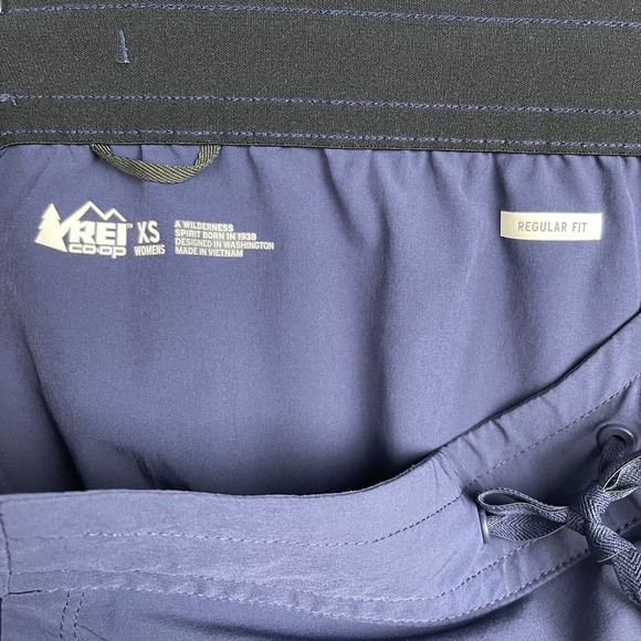 REI Regular Fit‎ Women’s XS Poly-Spandex Skirt Navy Blue, Pockets Elastic Waist - Picture 7 of 11